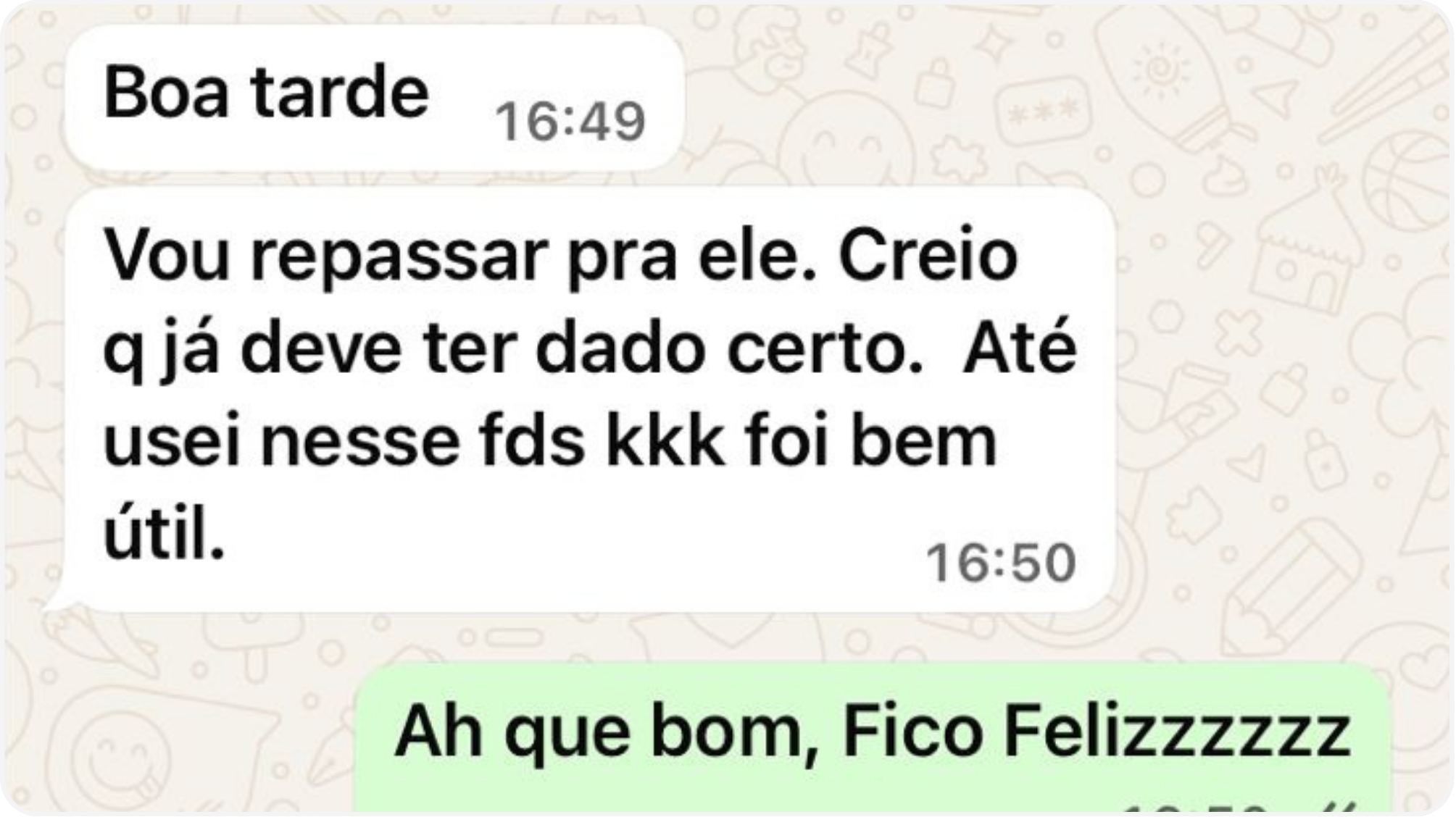 Depoimento de cliente sobre a telemedicina